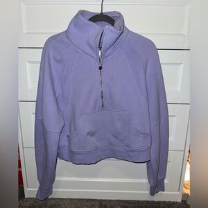 lululemon athletica scuba half zip (lilac smoke)